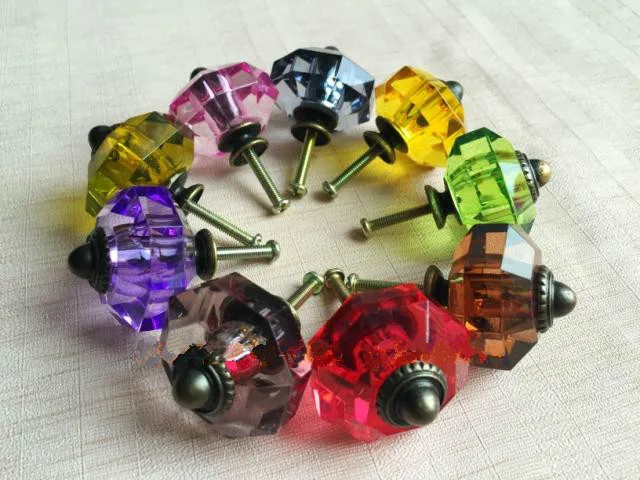 أكريليك سبائك الزنك مقبض سبائك الزنك خزانة متعدد الألوان الأطفال خزانة درج الكرتون سحب