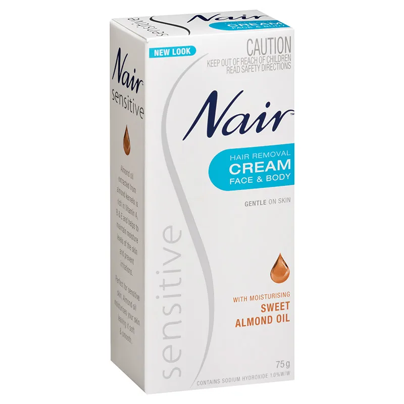 Original Australia Nair Sensitive Hair Removal Cream Gently & quickly remove hair around sensitive areas Cream for Hair Remover