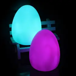 Яйцо дизайн ночник 7 цветов визуальный Stim аутизм особые потребности эмоциональными комнаты Спальня вечерние Крытый Открытый Lightning Декор