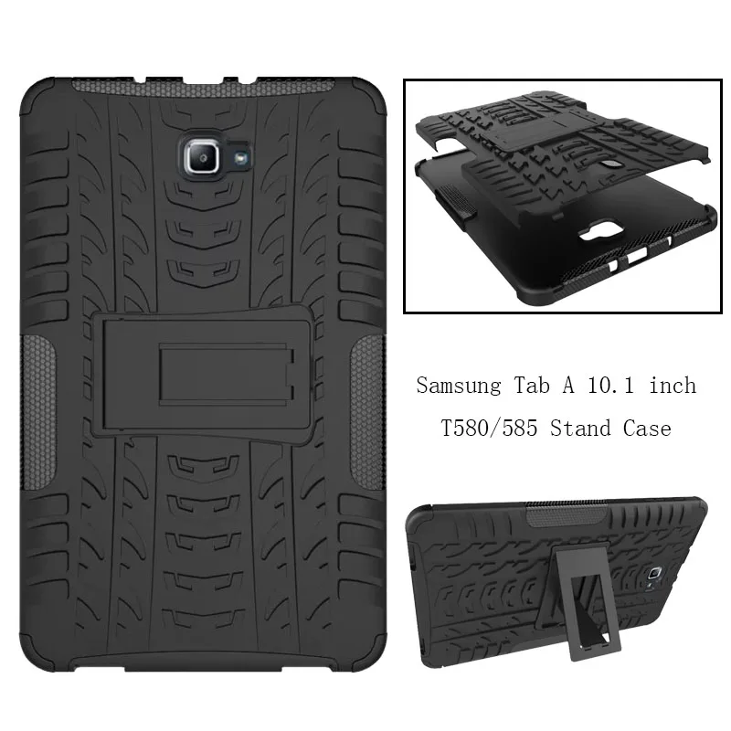 Чехол для Samsung Galaxy Tab A 10 1 2016 T580 цветной полиуретан + прозрачная задняя крышка из