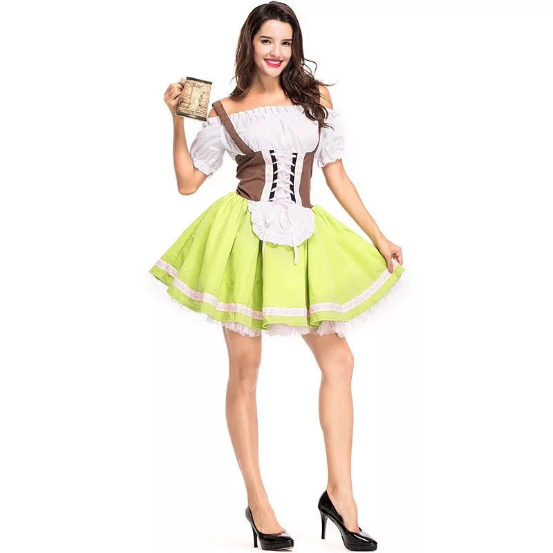 receta Hacer deporte Logro Disfraz tradicional de Oktoberfest para mujer adulta, uniforme Sexy de chica  cervecera, Baviera, Dama alemana, vestido Dirndl|Trajes de festividades| -  AliExpress