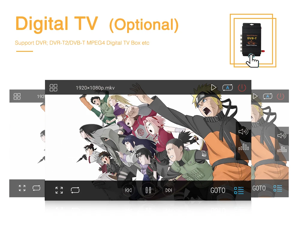 Discount Android 9.0 car stereo 2 double din player gps nav wifi 7" touch screen In dash head unit Universal 1024*600 6