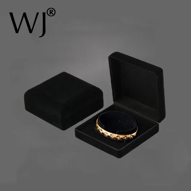 Premium Bangle Bracelet Box Black Velvet Coated Jewelry Display Premium Bangle Bracelet Box Black Velvet Coated Jewelry Display Bo C Collar Jewellery Packaging Gift Holder