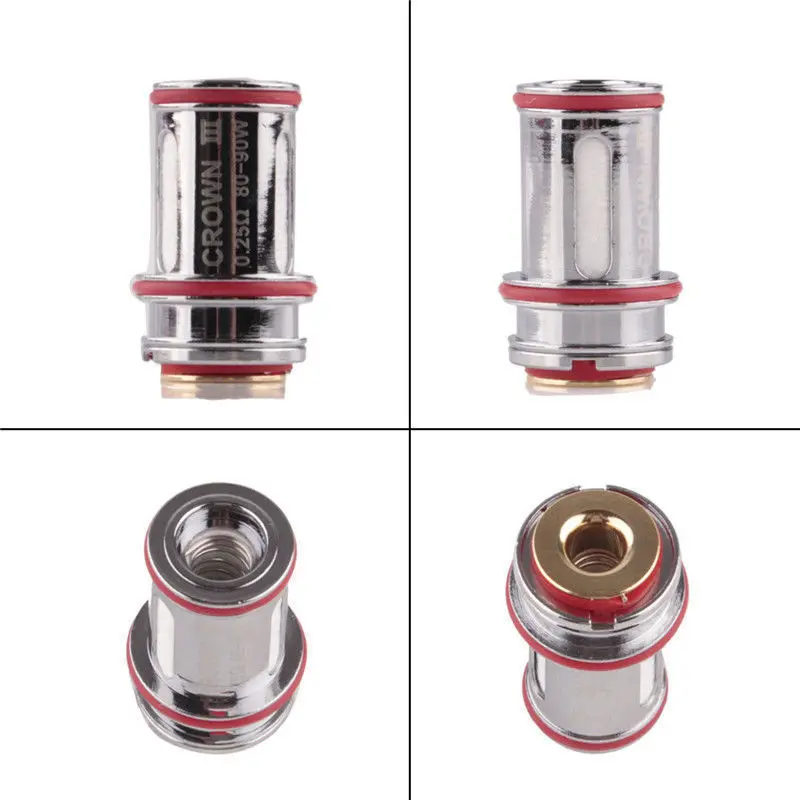 

4Pcs For Uwell Crown 3 III Replacement Coils Tank Coil 0.25ohm 0.4ohm 0.5ohm Crown III 3