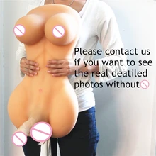 Real Solid Full Silicone Ladyboy Sex Doll with Big Breast and Penis, Love Doll for Women, Lesbian Gay Male Adult sex Dolls