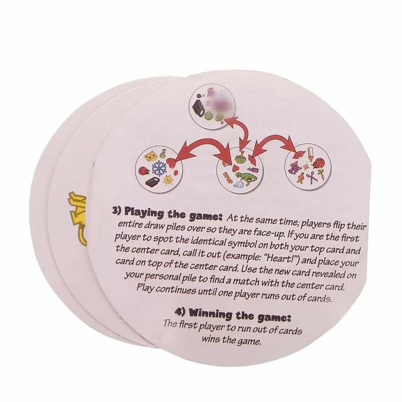 Classic Paper Game Spot Board Game English Card Game it has metal box 55 cards/set Family Party Entertainment Classic Paper Game Spot Board Game English Card Game it has metal box 55 cards/set Family Party Entertainment
