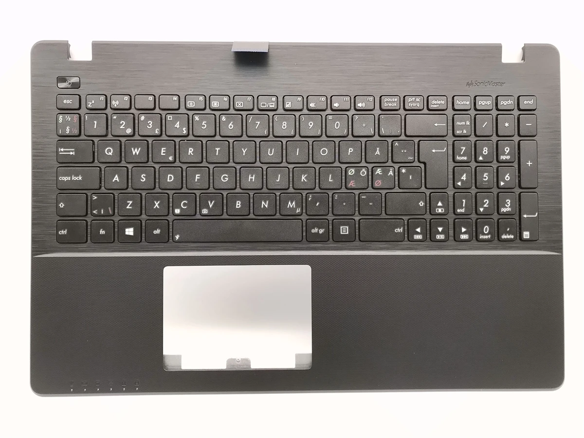 Датский шведский норвежский финский скандинавский клавиатура для Asus K550V K550VB K550VC K550VQ K550VX Topcase с черным ремнем