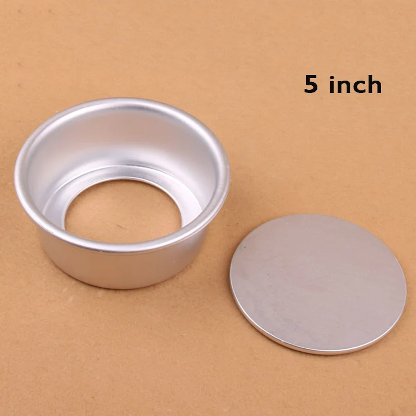 

Aluminum Cake Mould Round Birthday wedding Cake stand Cup mold Tray pan form 5'' Mold baking tools for cakes fondant decorating