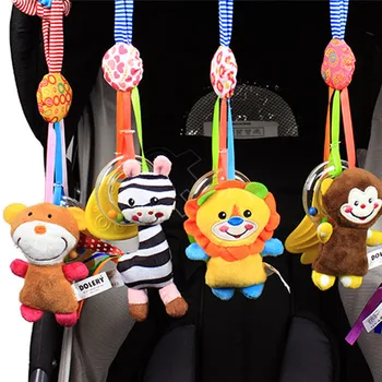 

Baby Crib Hanging Stroller Rattle Appease Music Toy Cute Animal Handbell Newborn Infant Development Toy Kids Gifts