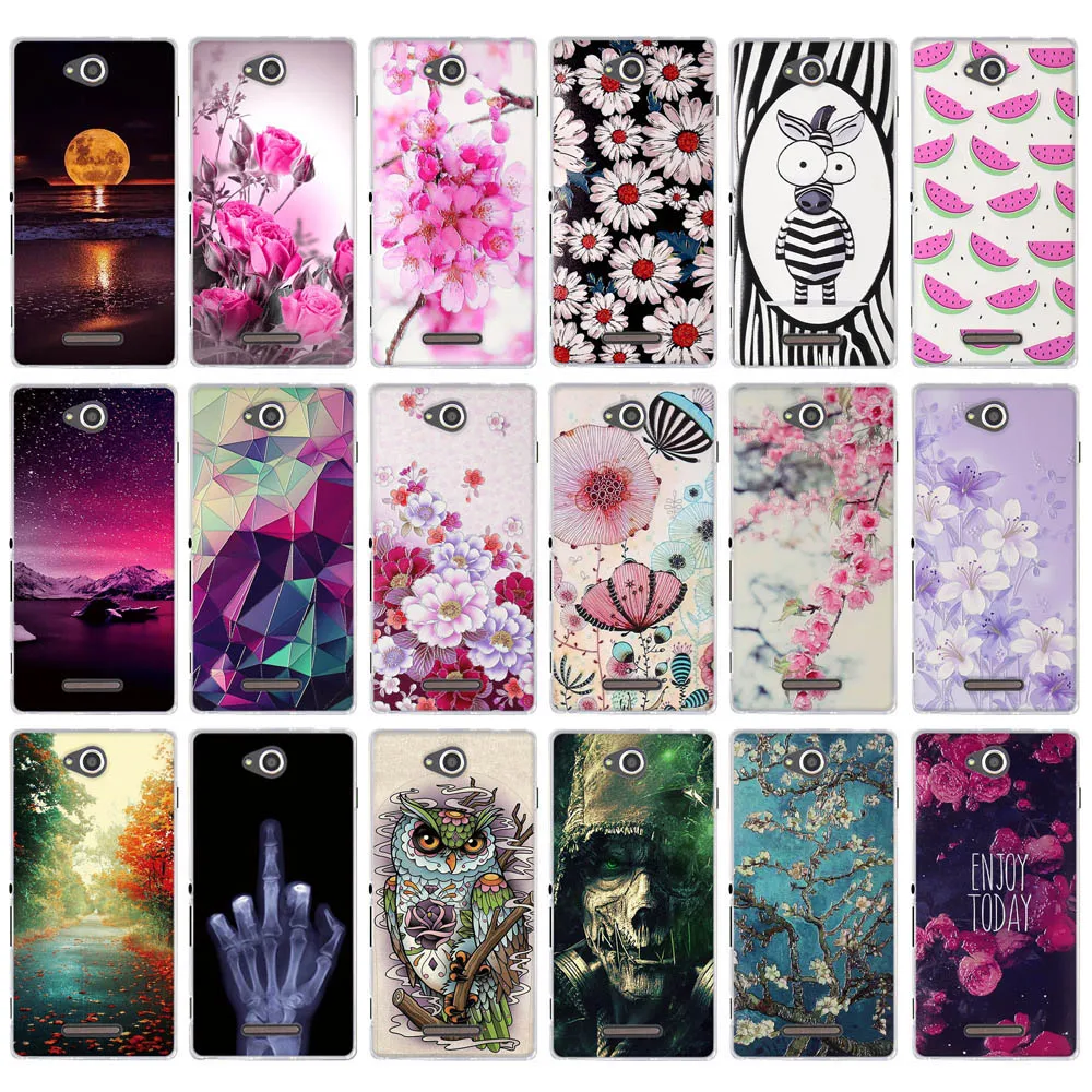 

Case For Sony Xperia C CN3 C2304 C2305 S39 S39H Case Cover For Sony C 2304 2305 Case Soft TPU Fundas For Sony Xperia C Phone Bag