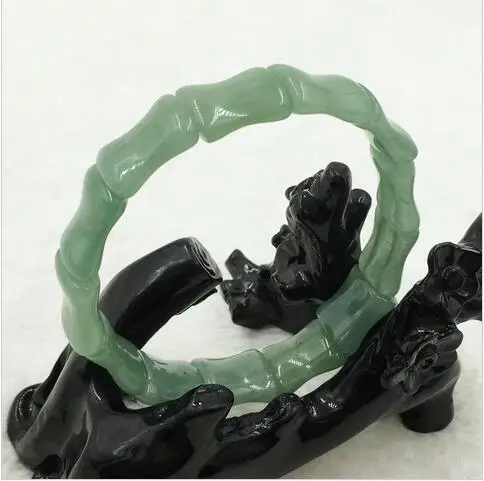 

Adjustable Vintage 100% Natural Green Jadeitems Bracelet Bangle jade