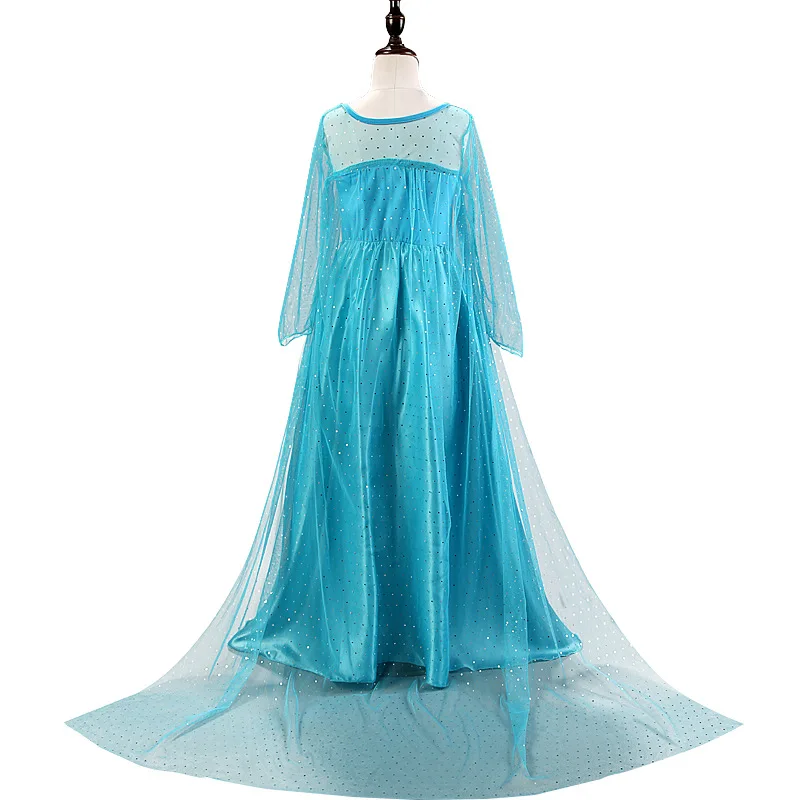 2019 New Elsa Dress Girls Summer Dress Princess Anna Cosplay Costume Dresses For Girl Princess Vestidos Menina