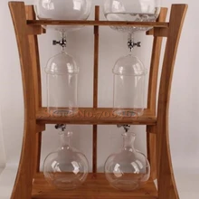 20 человек BE20 бамбуковый резной голландский кофейник вода/капельная, для воды и льда Кофеварка& лед кофе капельная кофейник