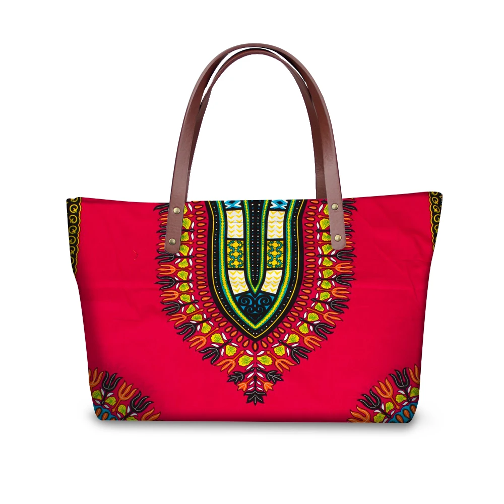 FORUDESIGNS 2019 Women African Traditional Printed Bags Large Tote Female Handbags Designer ...