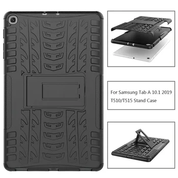 

Rugged stand case for Samsung Galaxy Tab A 10.1 inch 2019 SM T510 T515 Sm-T515 Heavy Duty Funda Tablet 2 in 1 Hybrid case