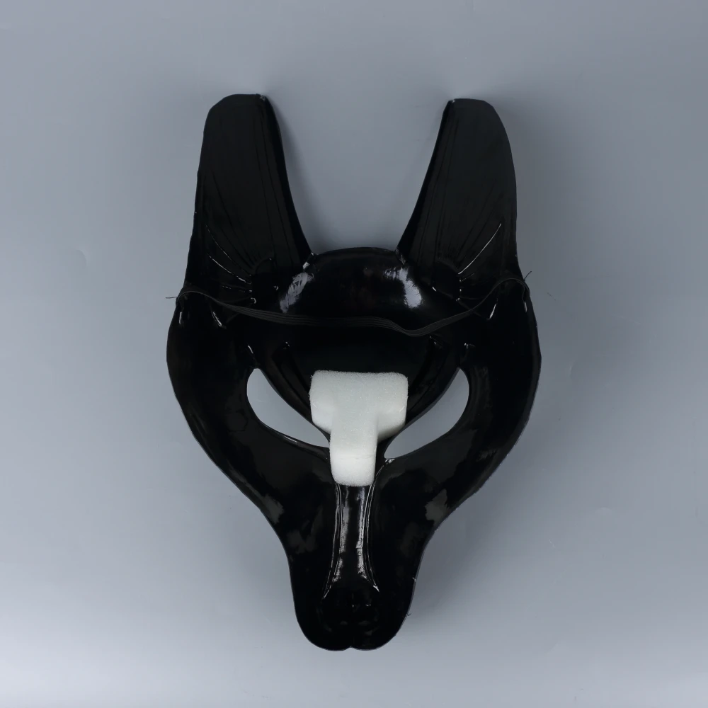 Egyptian Anubis Cosplay Face Mask PVC Canis spp Wolf Head Jackal Animal Masquerade Props Party Halloween Fancy Dress Ball (1)