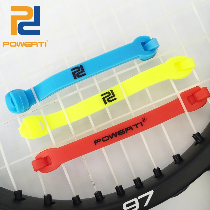 POWERTI 10pcs/lot Tennis Racket Vibration Dampener Cute Silicone Rubber
