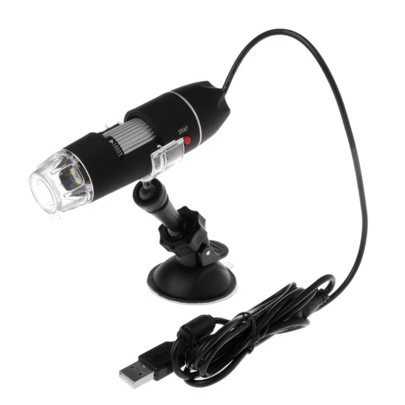 

Portable Digital USB Microscope Camera 1000X 8 LED Light Handheld Suction Tool 'lirunzu