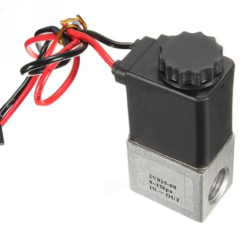 

New 1/4 2 Way Normally Closed Pneumatic Aluminum Electric Solenoid Air Valve 12V DC Water Oil Liquid Water Solenoid Valve 6.5W
