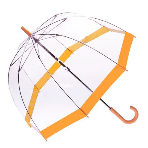 

[ Fly Eagle ] 300pcs Wholesal Transparent Clear Arch Apollo Umbrella Parasol For Wedding Party Favor Orange