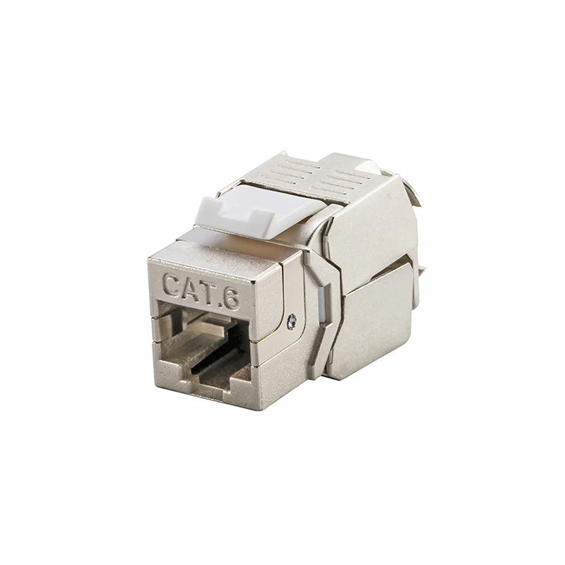 

(4pcs/pack) Network RJ45 CAT6 Keystone Jack Full Shielded & RJ45 to LSA Tool Free Connection