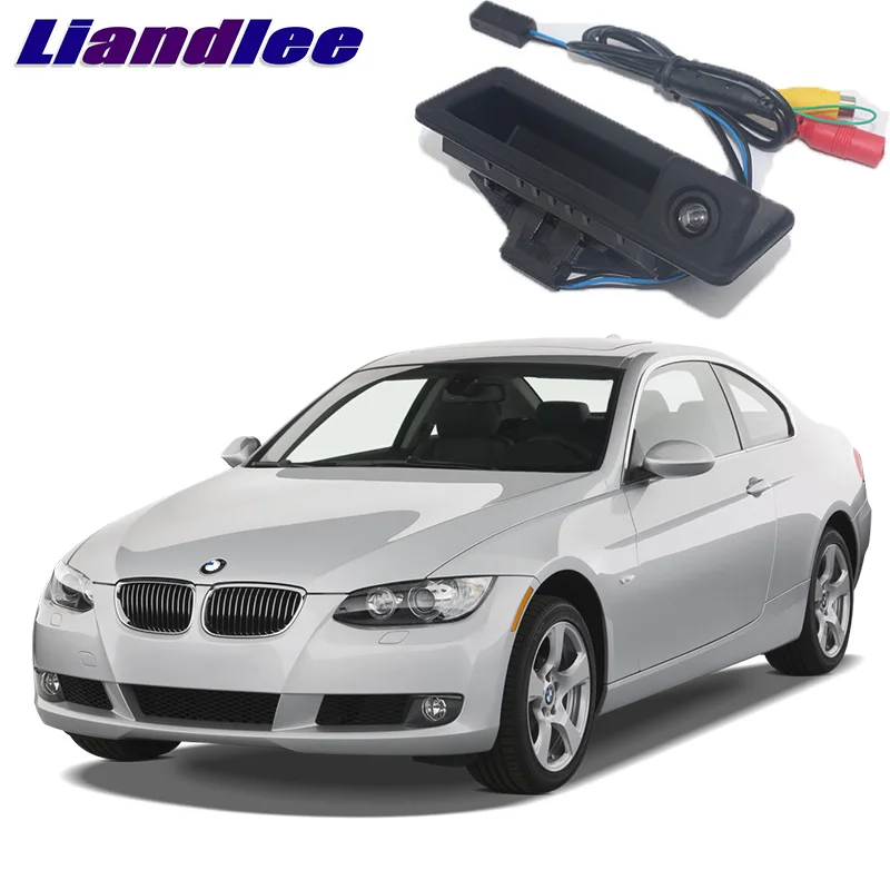 LiandLee Автомобильная камера заднего вида с ручкой багажника для BMW 3 серии E90 E91 E92 E93