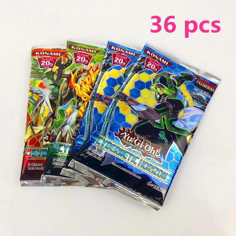 Yugioh 108 шт набор карт Египетский Бог коллекционные игрушки для мальчика Yu Gi Oh легендарная игровая коллекция карт с металлической коробкой - Цвет: 36pcs