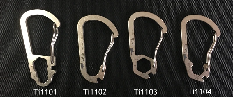 Keith Titanium Mosquetão Alta Resistência Ganchos Edc Ferramentas Multi função Camping Equipamentos Ti1101 Ti1102 Ti1103 Ti1104 7 Cheap Ferram. atividade ar livre
