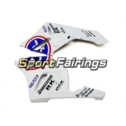 Обтекатели для Honda CBR1000 CBR1000RR 04 05 2004 2005 впрыск АБС пластмасса полный обтекатель мотоцикла комплект R высокая отключающая способность белого и синего цвета carenes