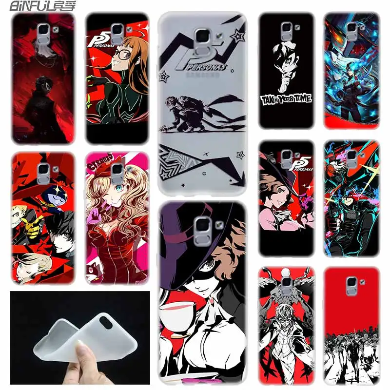 Мягкий чехол из ТПУ для Samsung Galaxy J6 J8 J5 J7 J4 Core Plus 2018 2016 2017 EU Prime Pro Ace Persona 5 P5 | Мобильные