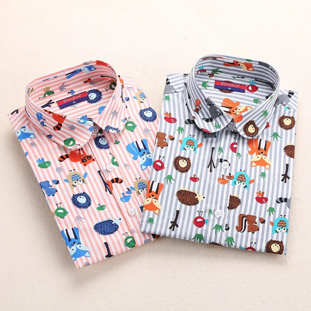 

Colored leaves Printed Blouse Shirt Women Long Sleeve Cotton Work Wear Blouses Black Print Blusa Feminina Navy Top 2019 Clothing