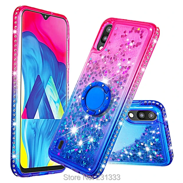 

C-ku Liquid Quicksand Glitter Diamond Soft TPU Case For MOTO G6 PLUS 2018 E5 Play Stand 360 Rotate Finger Ring Cover Skin 1pcs
