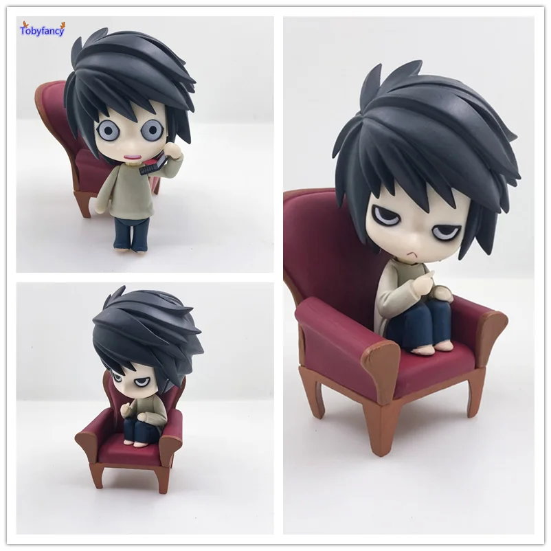 Tobyfancy DEATH NOTE фигурки героев Nendoroid L Lawliet аниме PVC 100 мм игрушки японского цифры