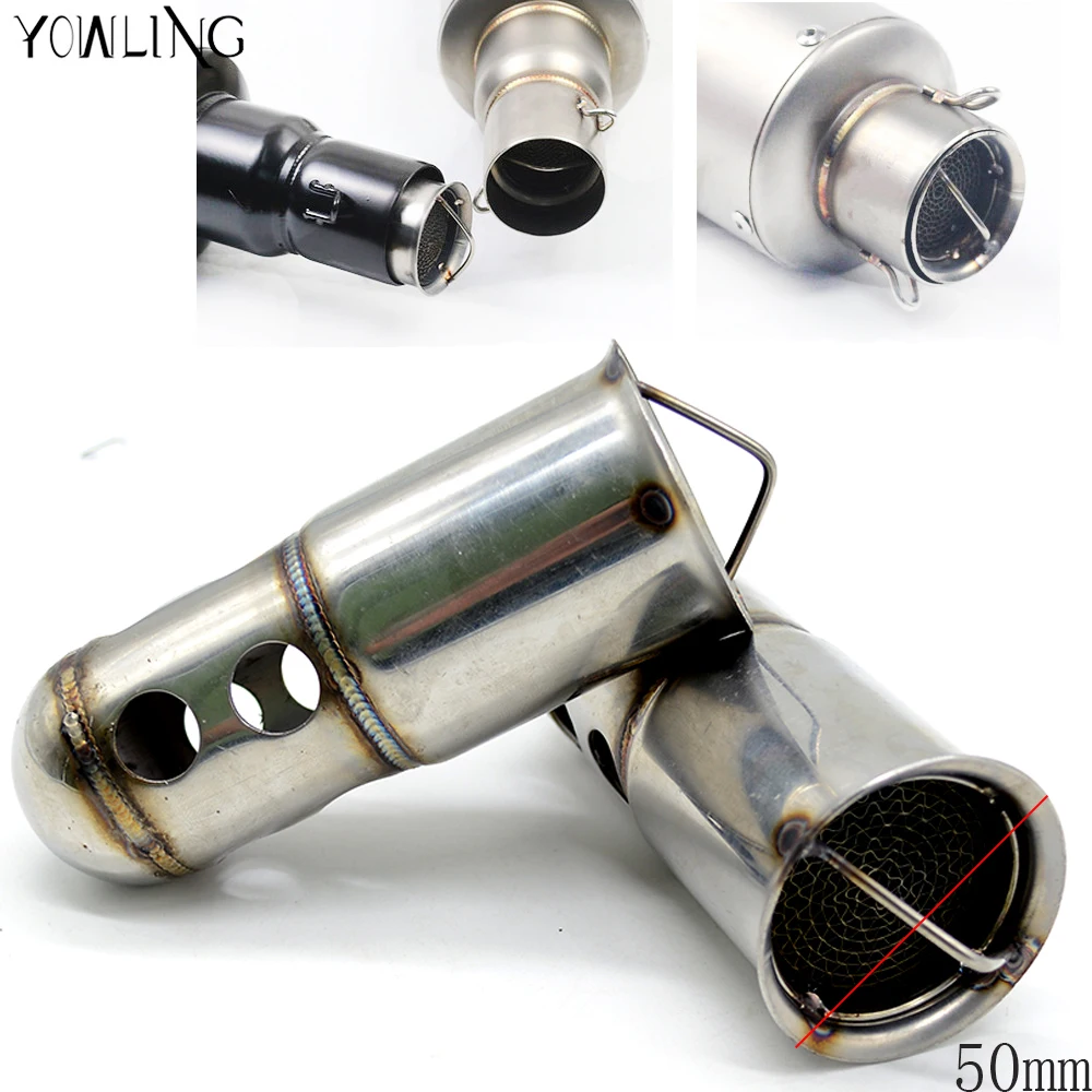 Universal 51mm Front End DB Killer For Motorcycle Exhaust Muffler DB Killer Silencer For BMW F800GS