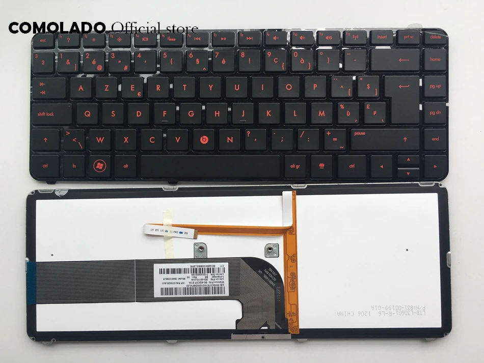 BE Belgium Backlit For HP Pavilion DM4-3000 DM4-3100 DM4t-3000 DV4-3000 DV4-3100 DV4-3200 black Keyboard BE Layout