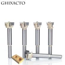 GHIXACTO 12mm-80mm Forstner Tips Woodworking Tools Hole Saw Cutter Hinge Boring drill Bits Round Shank Tungsten Carbide Cutter
