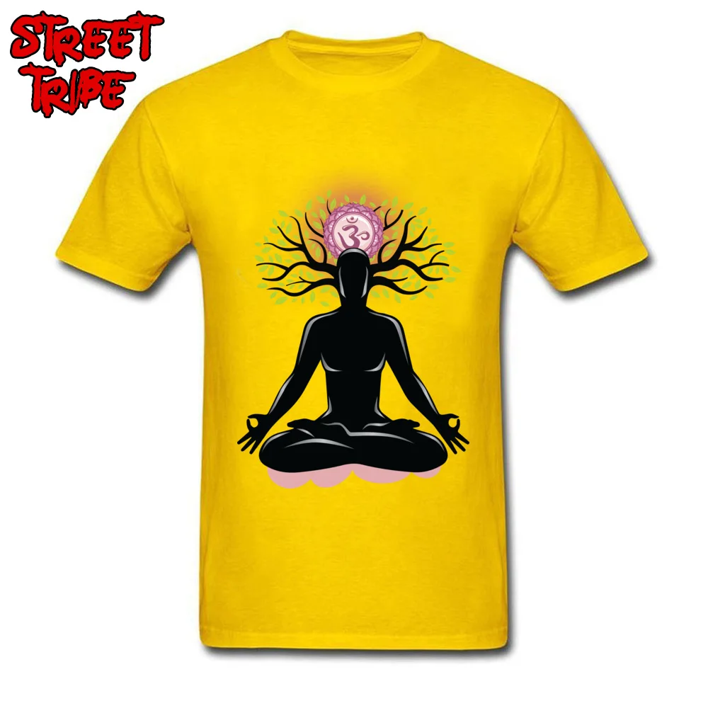 All Cotton Men Short Sleeve chakra meditation spirituality mind healing T Shirts 3D Printed Tees Cute O Neck Clothing Shirt chakra meditation spirituality mind healing yellow