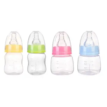 

60ml Baby Feeding Bottle Newborn Infant Nursing Milk Fruit Juice Water Bottles Standard Mouth Silicone Nipple Pacifier Bottle