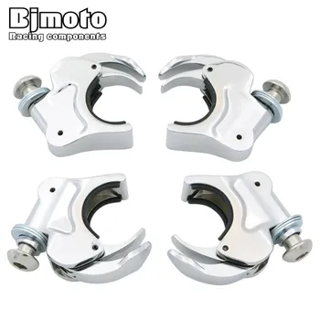

Bjmoto motorcycle Sportster Detach Quick Release 39mm Forks Windscreen Clamps for Harley Dyna Rocker motocross Windshield Clamp