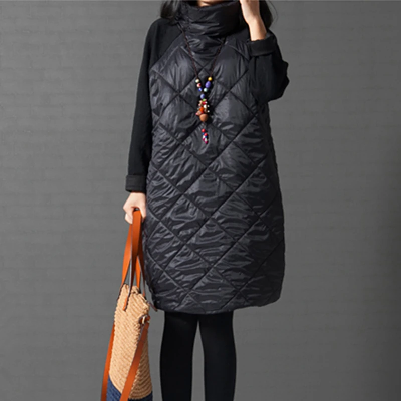 Плюс размер женское платье осень-зима,крутая стильная женская туника,теплое мягкое универсальное платье,чудесная повседневная кофта больших размеров,черное платье с длинным рукавом серого цвета