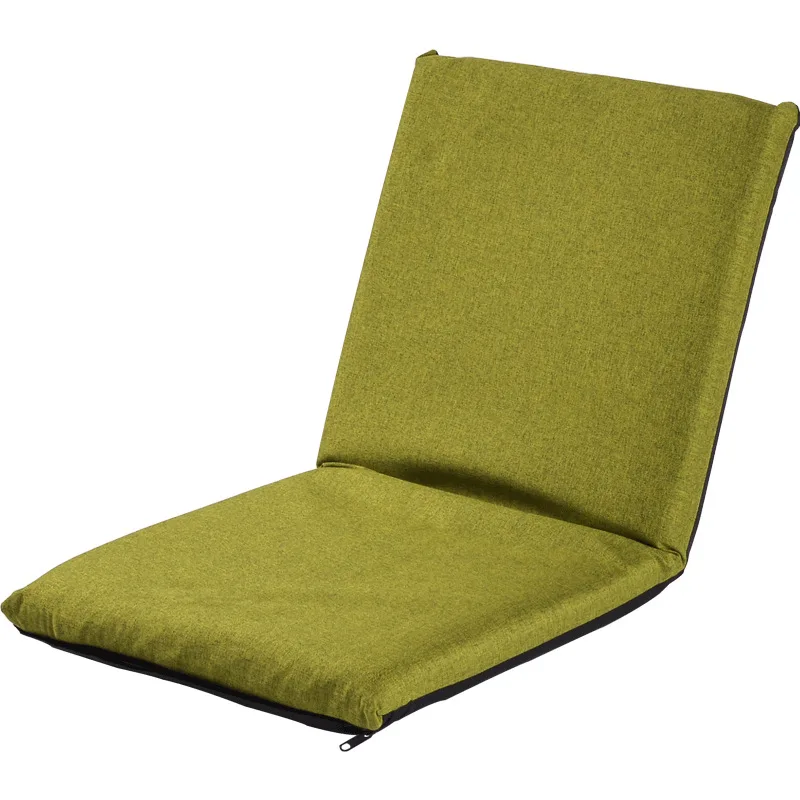 0-90� Adjustable Lazy Folding Sofa Portable Single Backrest Sofa Simple Design Living Room Bedroom Balcony Cushioned Furniture