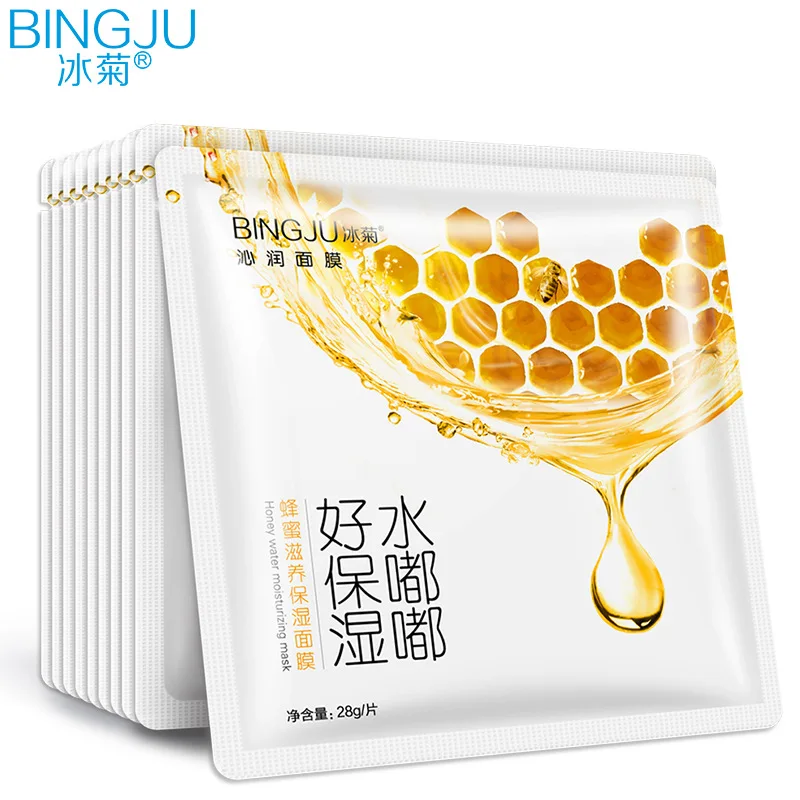10 шт. BINGJU Мёд питательный и Увлажняющий маска для ухода за кожей Anti-aging