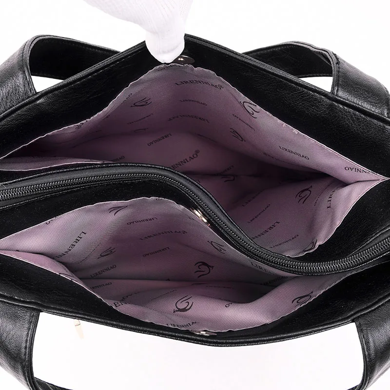 Vfemage لينة جلد النساء حقائب حقيبة كبيرة مفتوحة من أعلى الإناث حقيبة كتف عارضة المؤنث الأعلى مقبض حقيبة ساع 2019 Sac