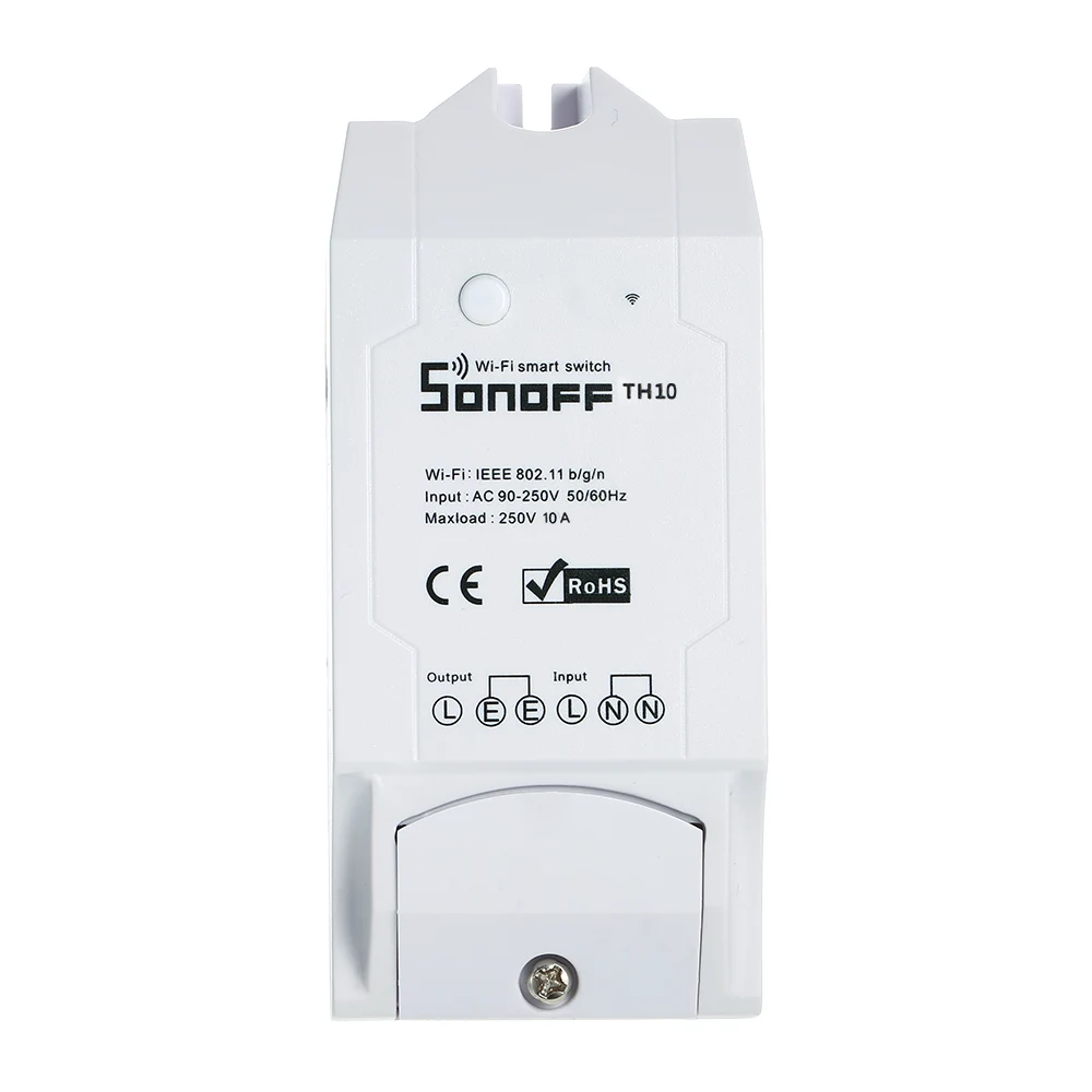 SONOFF TH16 16A/3500W TH10 10A/2200W 90-250V умный Wifi переключатель для контроля температуры и влажности беспроводной домашний комплект для автоматизации работы