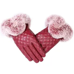 150 пар/лот зимние теплые перчатки полный пальцев плюс бархат ветрозащитный велосипед Handwear плед элегантный Экран перчатки
