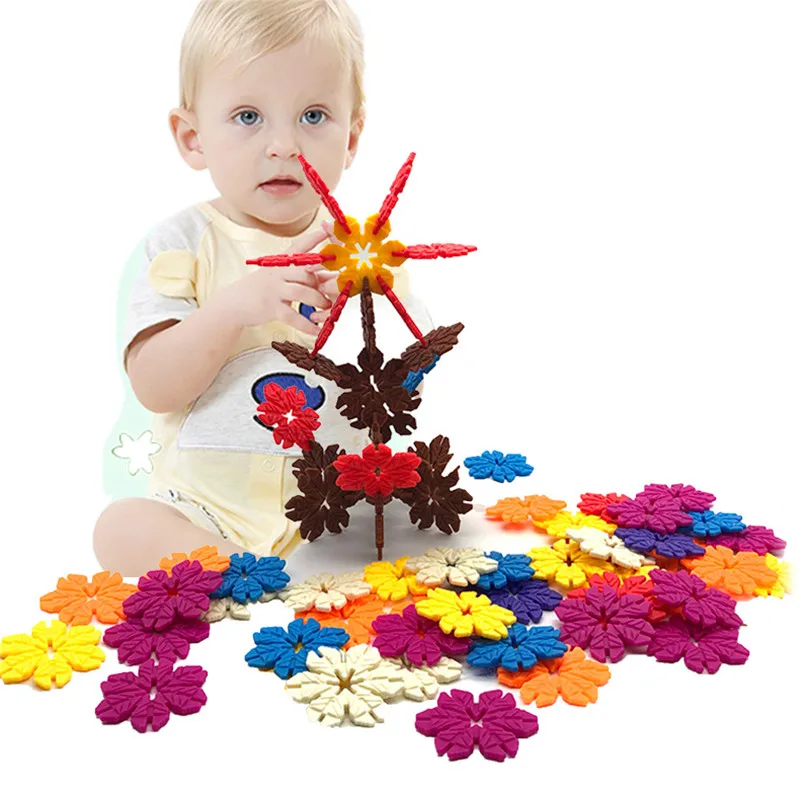 

Combination of children's toys/building blocks Children's toys Snowflake plastic Combination of children's