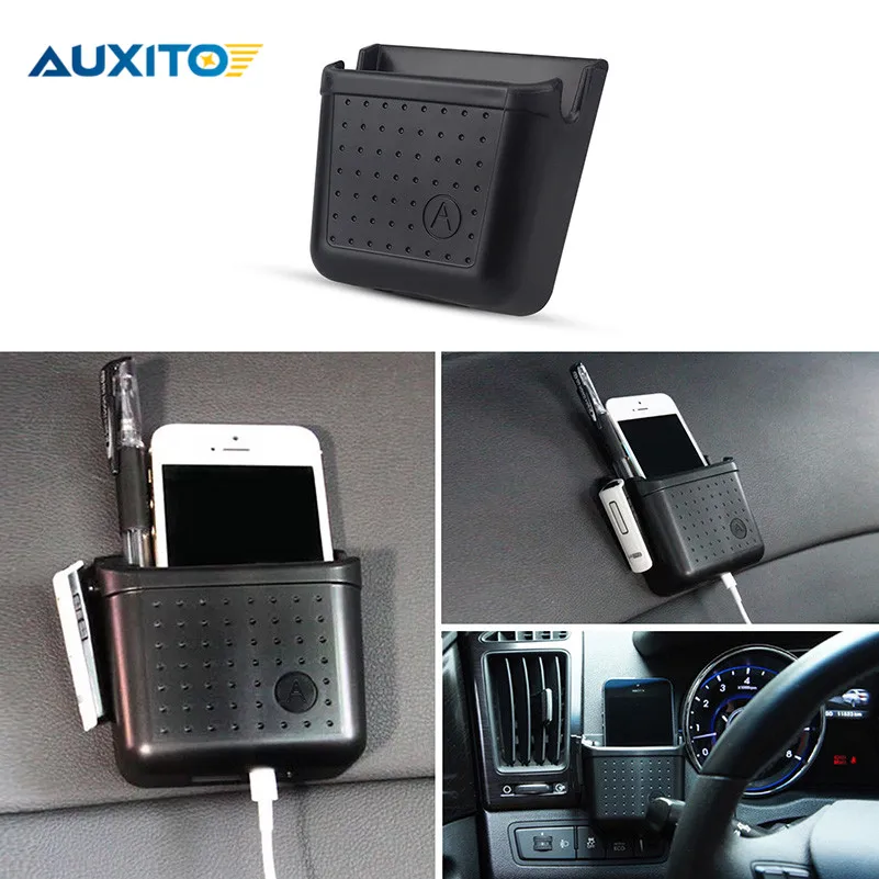 Car Phone Earphone Holder Storage Case For Nissan Qashqai Juke Almera X
