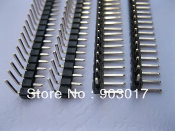 

200 pcs Pitch 2.54mm Angle 1x40 40pin Male Breakable Pin Header Single Row Strip
