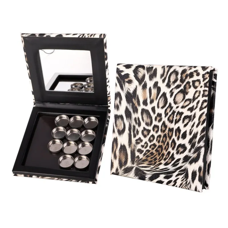 

Empty Magnetic Makeup Eye Shadow Palette Leopard Empty Makeup Palette for Eyeshadow Lipstick Blush Powder