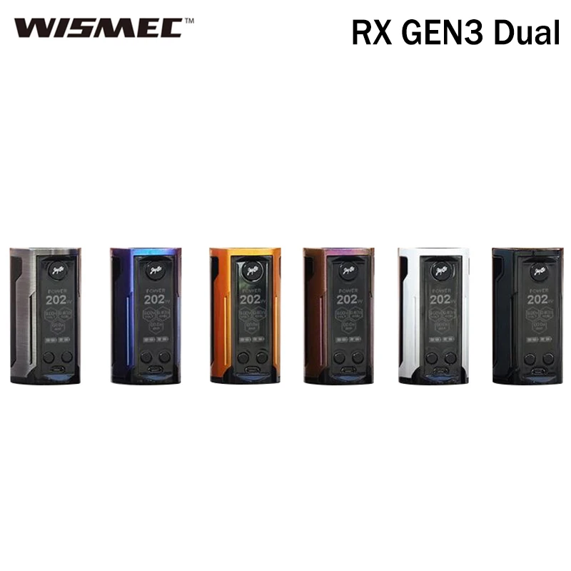 

Wismec Reuleaux RX GEN3 Dual 230W Electronic Cigarette RX GEN 3 Dual Box MOD Vape Fits GNOME King Tank Vaporizer